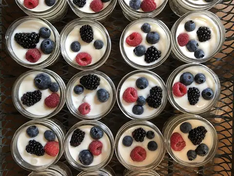 Yogurt with berries